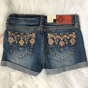 Girl’s Grace in LA denim shorts